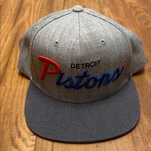 Detroit Pistons Mitchell and Ness Snapback